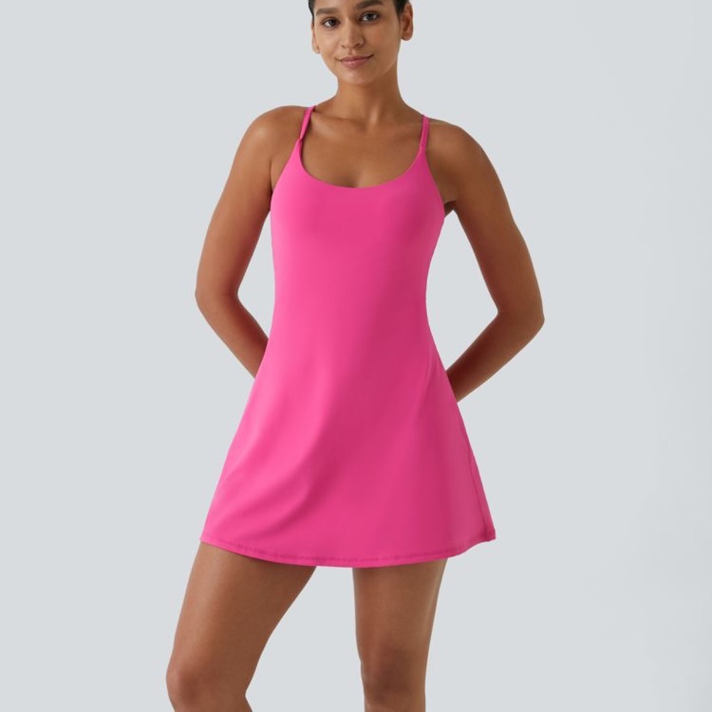 HALARA Softlyzero Plush Backless Active Dress